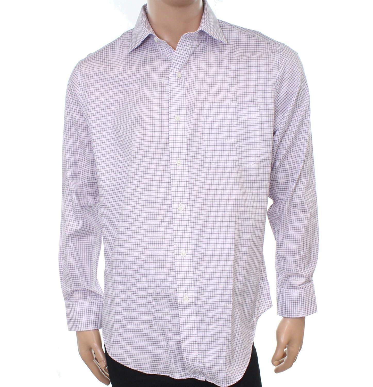 lauren ralph lauren 拉夫劳伦男式斜纹宽角领经典扣角领衬衫